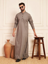 Men’s Grey Cotton Thobe